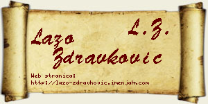 Lazo Zdravković vizit kartica